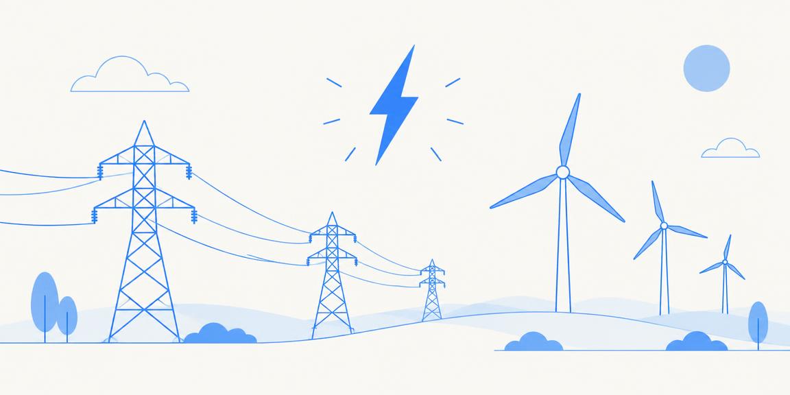 Energy & Utilities sector illustration