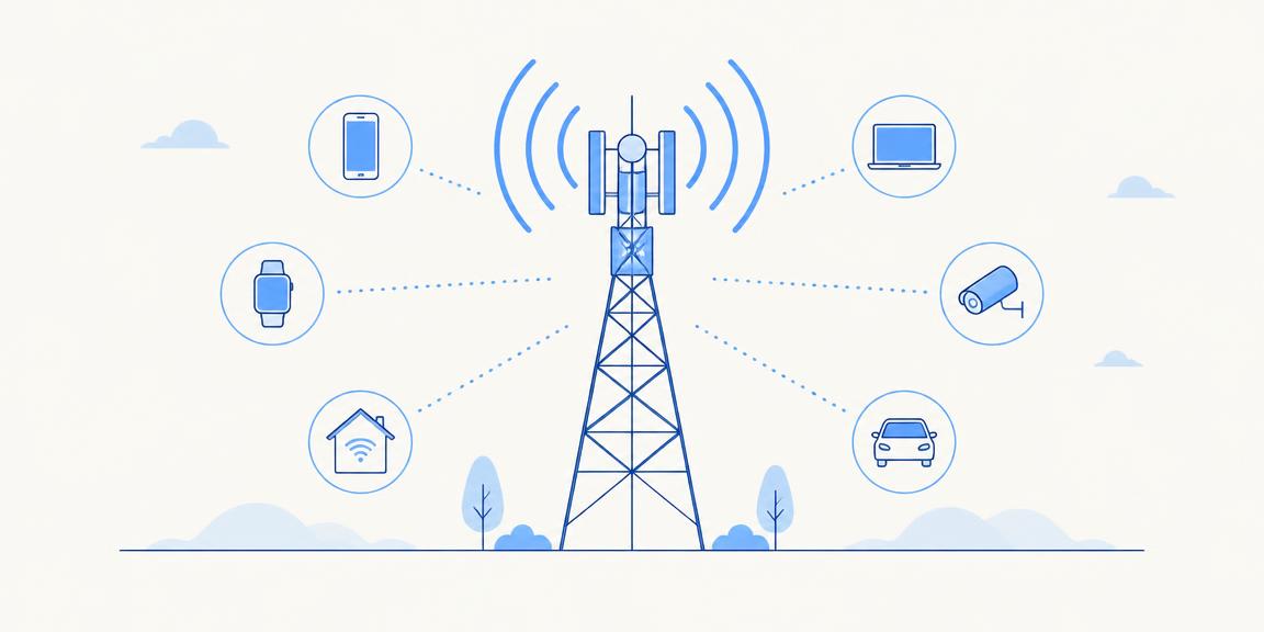 Telecom & Connectivity sector illustration